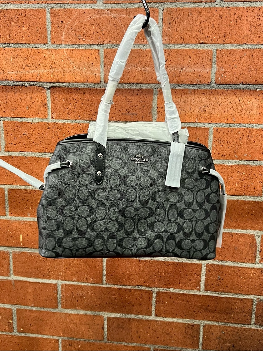 NWT Coach Signature Drawstring Carryall Shoulder Bag